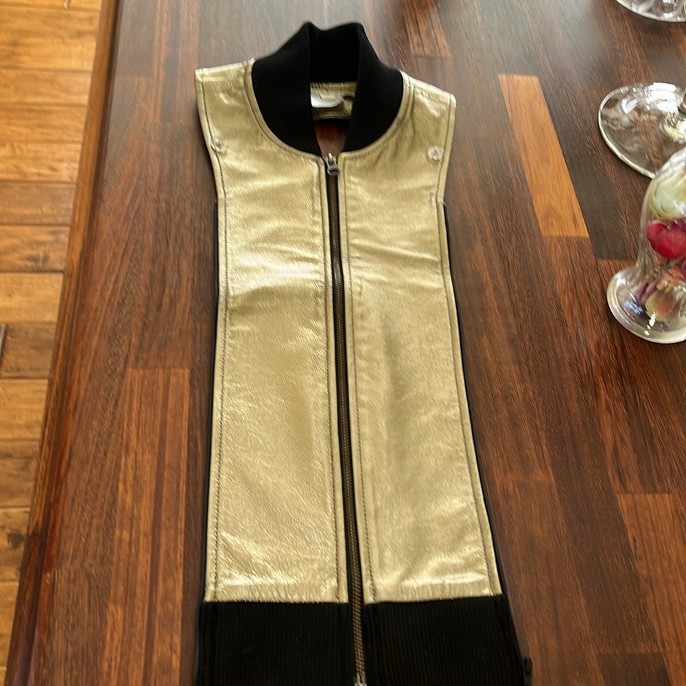 Veronica Beard leather dickey